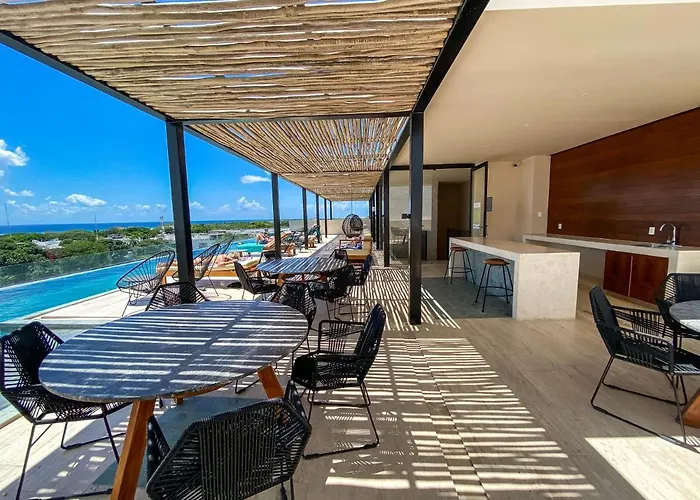 Apartamento Big At Kaab By The With Roof Pool Near Paseo Del Carmen Mall Playa del Carmen